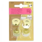 Bouton magnétique sans couture pour sac 19 mm doré x2