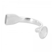 Intercalaire demi bracelet pour Rivoli 1122 12 mm Placage Argent fin vieilli x1|raw }}