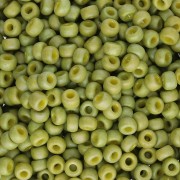 Rocaille Miyuki 8/0 4697 - Opaque Glazed Olive AB Mat x8g