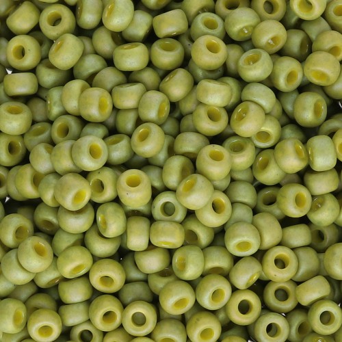 Rocaille Miyuki 8/0 4697 - Opaque Glazed Olive AB Mat x8g