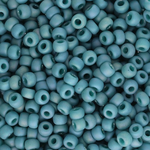 Rocaille Miyuki 8/0 4702 - Opaque Glazed Peacock AB Mat x8g