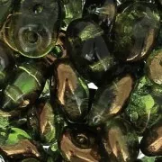 SuperDuo 2,5x5 mm Olivine Semi Bronze Luster x10g