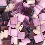 Mix de perles Miyuki - Half et Tila Beads - Passion Flower x10g