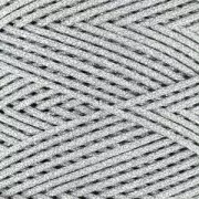 Fil synthétique poissé métallisé 1 mm Argenté x 1 m