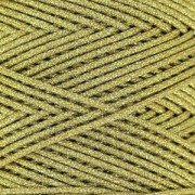 Fil synthétique poissé métallisé 1 mm Doré x 1 m