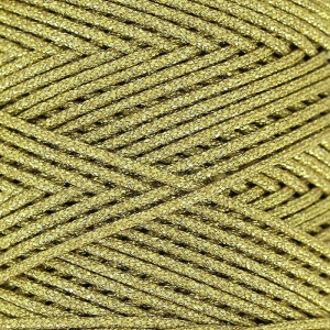 Fil synthétique poissé métallisé 1 mm Doré x 1 m