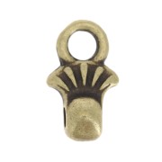 Cymbal-Embout de finition pour perles Rocaille Miyuki 8/0 4x7mm Pilos - Bronze x1|raw }}