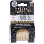 Fil de cuivre demi rond martelé 0.81mm semi dur - Doré anti-ternissement x13.7m|raw }}