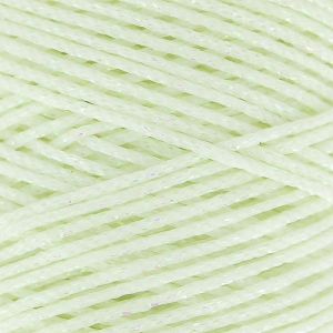 Fil synthétique poissé métallisé 1 mm Ivoire/Argenté x 1 m