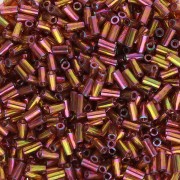 Bugles Miyuki 3 mm BGL1-301 - Dark Topaz Rainbow Gold Luster x10g|raw }}