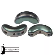 Jet - Perles en verre Arcos® par Puca® 5x10 mm - Full Celsian Mat x10g Perles en verre Arcos® par Puca® 5x10 mm - Full Celsian Mat x10g