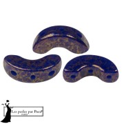 Perles en verre Arcos® par Puca® 5x10 mm - Opaque Sapphire Bronze x10g|raw }}