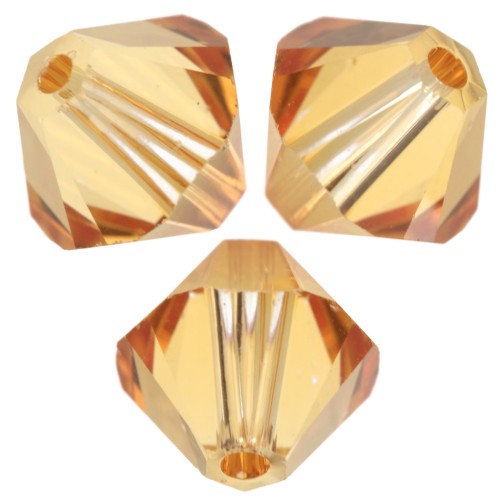 Toupies en cristal Swarovski 5328 4 mm - Dark Orange x50