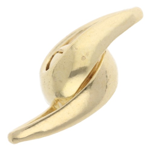 Fermoir goutte aimanté 17x7 mm - Argent 925 Doré à l'or fin x1