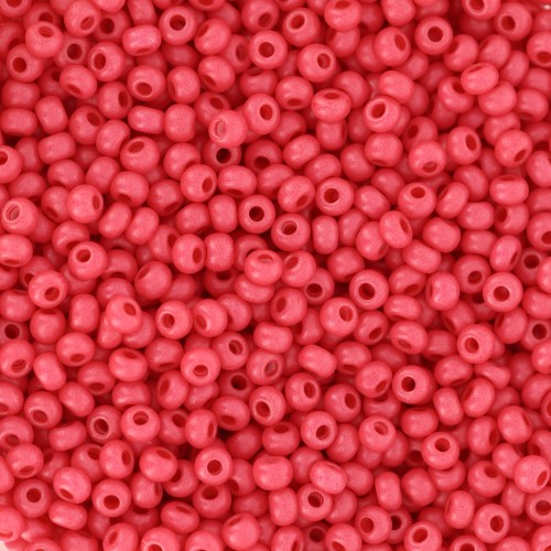 Preciosa Perles rocailles 11/0 2 mm - Terra Intensive - Red Mat x20g