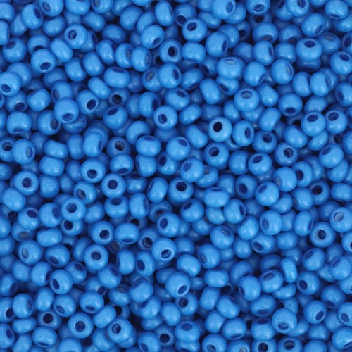 Preciosa Perles rocailles 11/0 2 mm - Terra Intensive - Blue Mat x20g