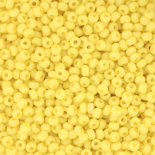 Preciosa Perles rocailles 11/0 2 mm - Terra Intensive - Yellow Mat x20g