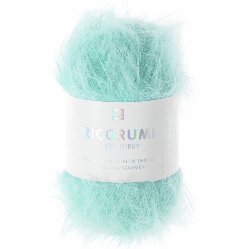Fil fausse fourrure Ricorumi Furry Furry Rico Design Amigurumi Turquoise 005 x25g