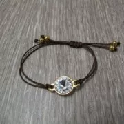 Intercalaire 2 anneaux pour rivoli 12 mm Placage Argent fin vieilli x1