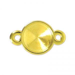 Intercalaire 2 anneaux pour rivoli 12 mm Doré à l'or fin x1