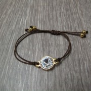 Intercalaire 2 anneaux pour rivoli 12 mm Doré à l'or fin x1