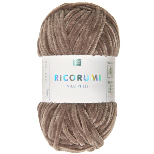 Laine chenille Ricorumi Nilli Nilli par Rico Design Amigurumi - Nougat 023 x25g