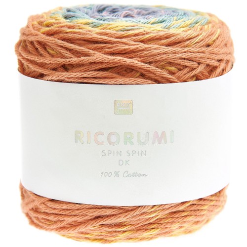 Coton Ricorumi Spin Spin par Rico Design pour Amigurumi - Earthy Rainbow x50g