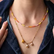 Rocaille Miyuki Duracoat 11/0 4453 - Opaque Light Squash x8g