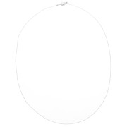 Tour de cou maille Forçat 0.8mm pour Miyuki Delica 11/0 - Placage argent fin x46cm