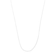 Tour de cou maille Forçat 0.8mm pour Miyuki Delica 11/0 - Placage argent fin x46cm