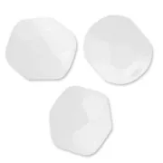 Facettes 6 mm Opaque White Silk Mat x25