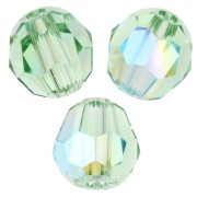 Perles rondes PureCrystal 5000 4 mm - Peridot Shimmer x20