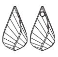 Goutte Helix Swarovski 6020 18 mm - Crystal AB x36