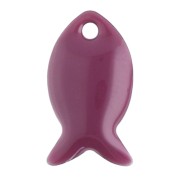 Sequins poissons en métal et résine époxy 14x8 mm - Lilas x6|raw }}