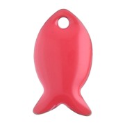 Sequins poissons en métal et résine époxy 14x8 mm - Rouge x6|raw }}