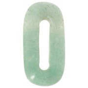 Pendentif ovale 30x15 mm en pierre gemme - Aventurine x1|raw }}