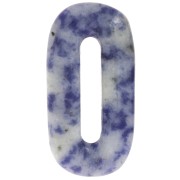 Pendentif ovale 30x15 mm en pierre gemme - Sodalite x1|raw }}
