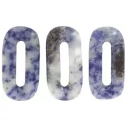 Pendentif ovale 30x15 mm en pierre gemme - Sodalite x1