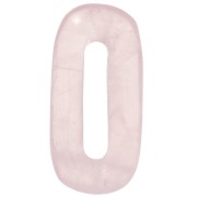 Pendentif ovale 30x15 mm en pierre gemme - Quartz Rose x1|raw }}