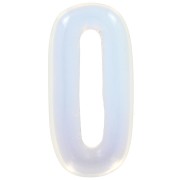 Pendentif ovale 30x15 mm en imitation pierre gemme - Opalite x1