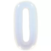 Pendentif ovale 30x15 mm en imitation pierre gemme - Opalite x1