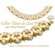 Perles en verre Samos® par Puca® 5x7 mm - Vogue Canary Yellow Mat x10g