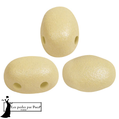 Perles en verre Samos® par Puca® 5x7 mm - Vogue Stone Mat x10g