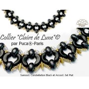 Perles en verre Samos® par Puca® 5x7 mm - Vogue Stone Mat x10g