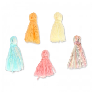 Assortiment de 5 pompons en coton Made by Me 17 mm Sorbet