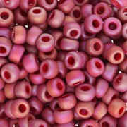 Rocaille Miyuki 6/0 4696 - Opaque Glazed Dark Red Mat AB x8g|raw }}