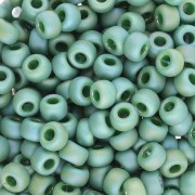Rocaille Miyuki 6/0 4699 - Opaque Glazed Turtle Green Mat AB x8g|raw }}