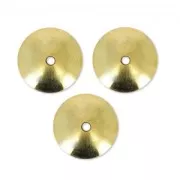 Coupelles lisses 8 mm doré à l'or fin x10