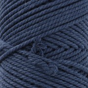 Bobine de cordon en coton pour macramé 2 mm - Indigo x100m