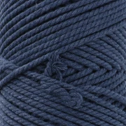Bobine de cordon en coton pour macramé 2 mm - Indigo x100m
